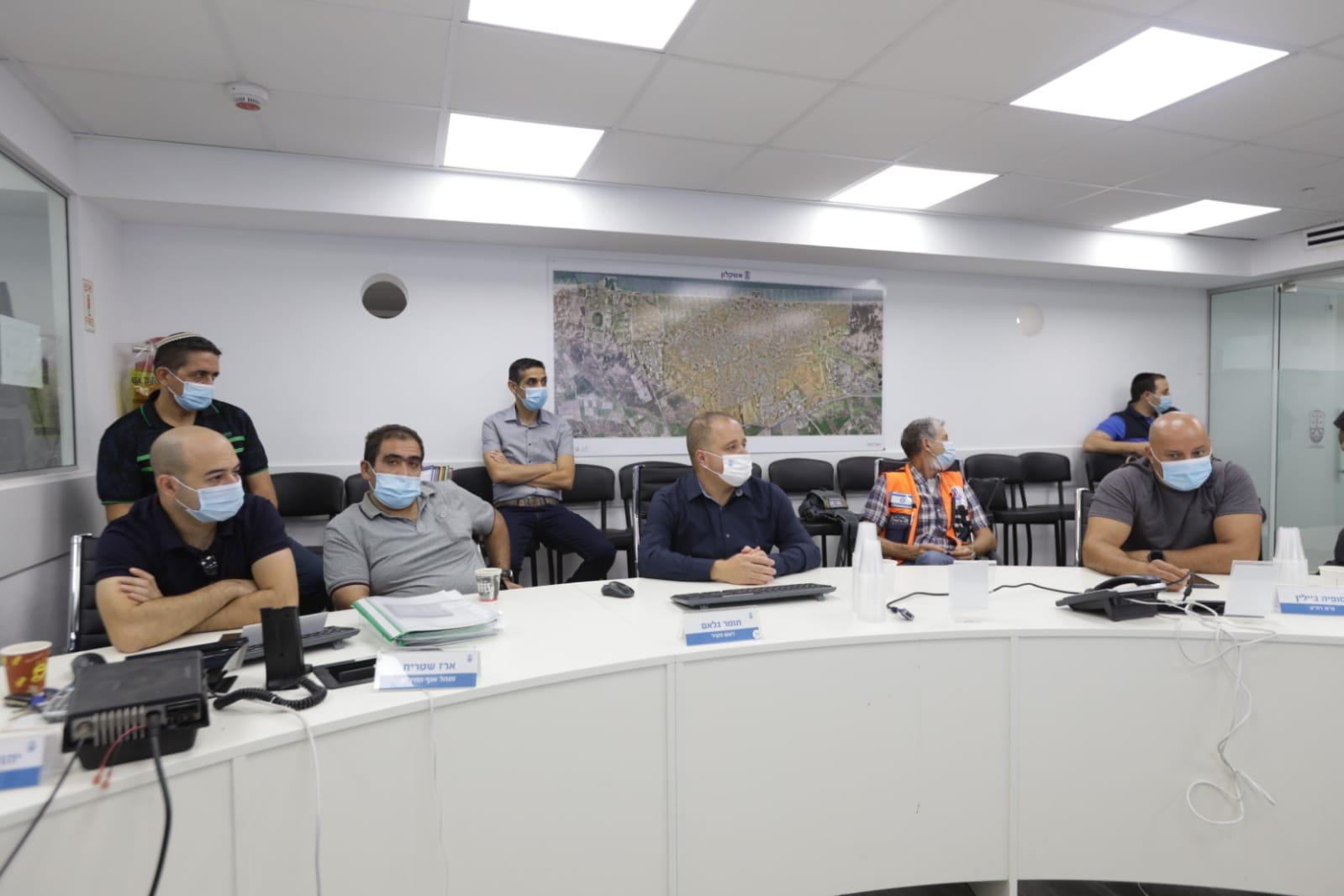 משל"ט הקורונה הבוקר | צילום: אלדד עובדיה