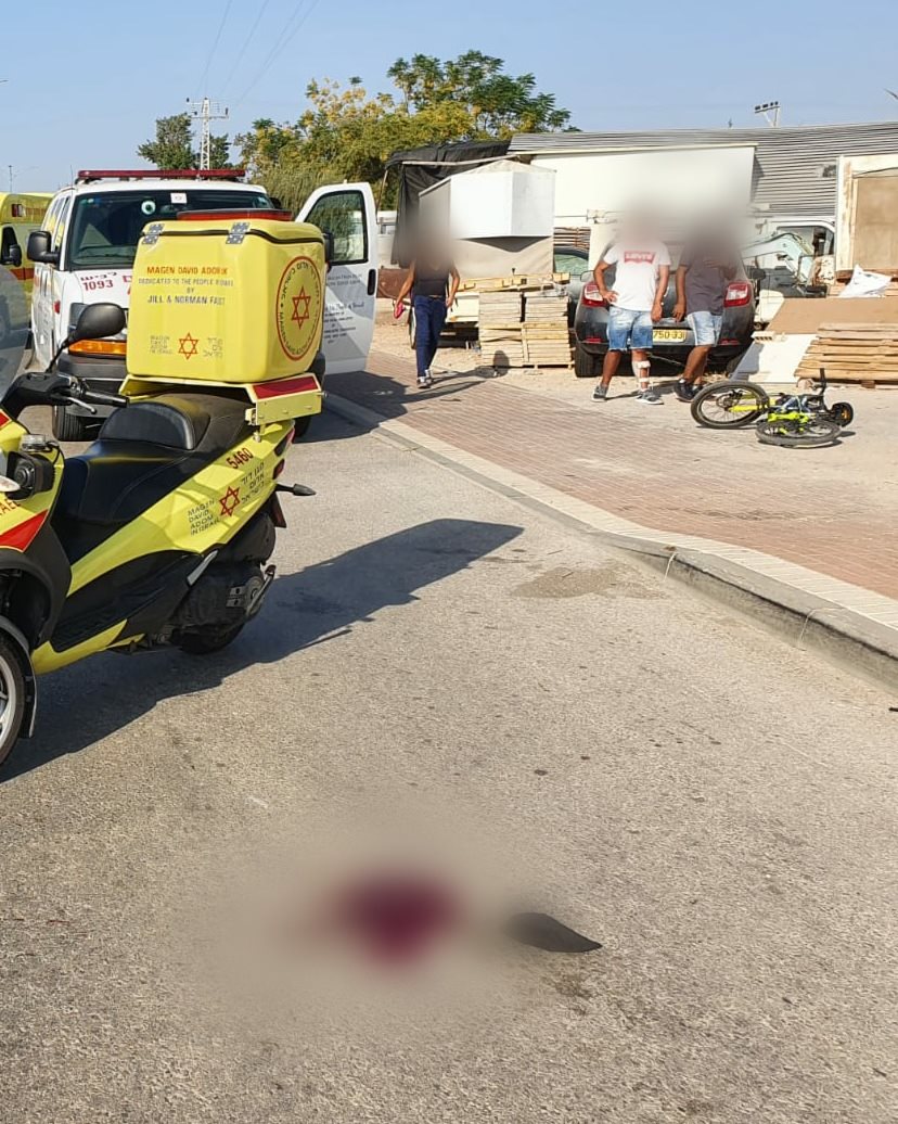 זירת התאונה| צילום: תיעוד מבצעי מד"א