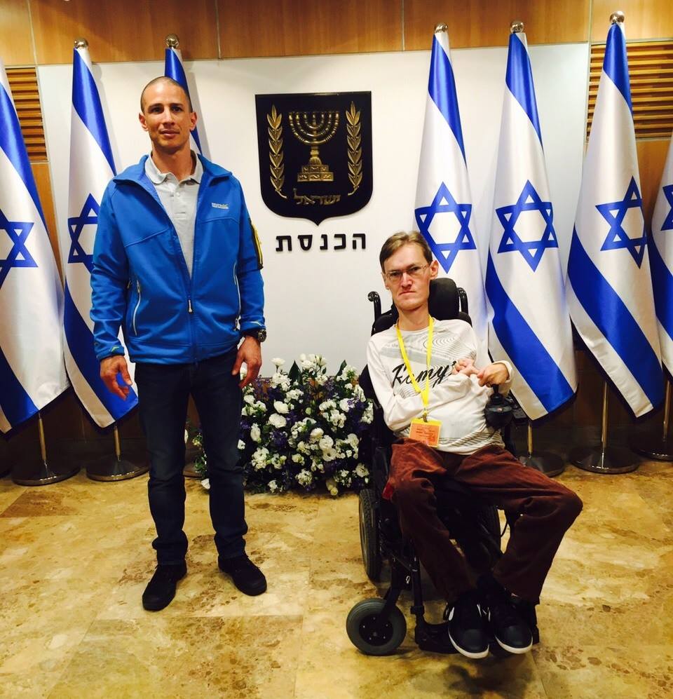 חנן ואלכס בכנסת | צילום: פרטי, באדיבות חנן טל