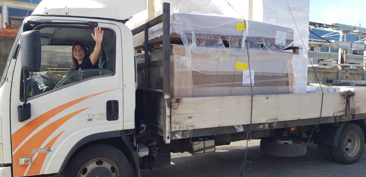 מאיה לוי | "מעולם לא עבדה נהגת משאית לפניי בחברה" מאיה לוי | "מעולם לא עבדה נהגת משאית לפניי בחברה"