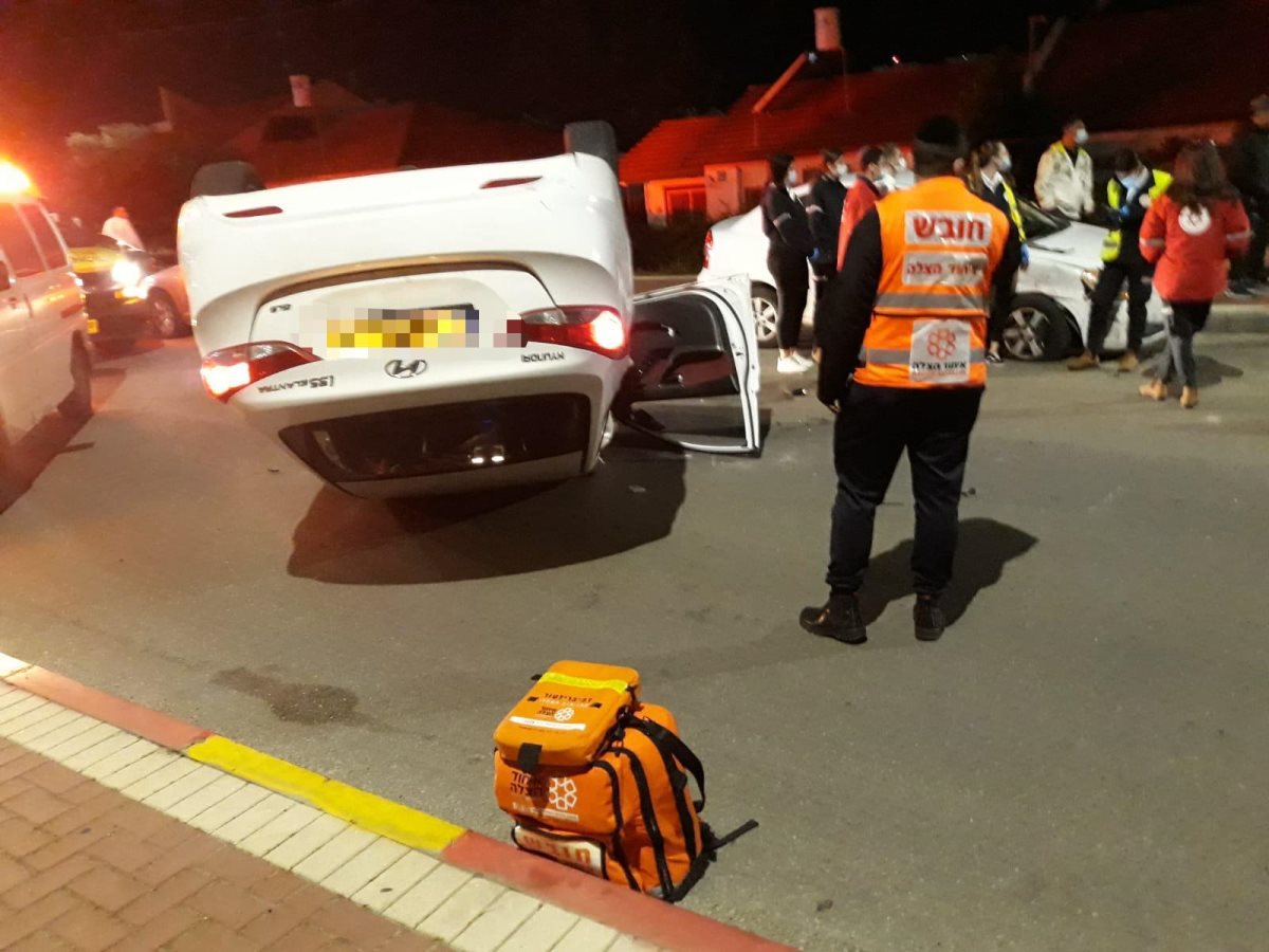 התאונה הערב | צילום: דוברות 'איחוד הצלה' התאונה הערב | צילום: דוברות 'איחוד הצלה'