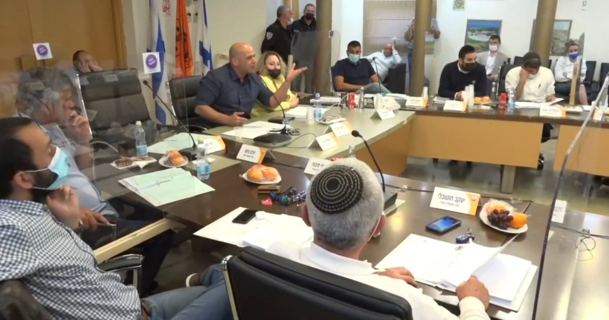 ישיבת מועצת העיר אמש | צילום: מתוך הישיבה ישיבת מועצת העיר אמש | צילום: מתוך הישיבה