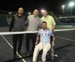 על טניס, ערכים וחוסן לאומי: הפצוע הקשה מאשקלון הגיע לפתיחת מרכזי הטניס