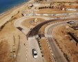 קטע הכביש החדש במקום החלק שקרס